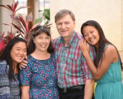 Rick and Muriel Oickle with their daughters