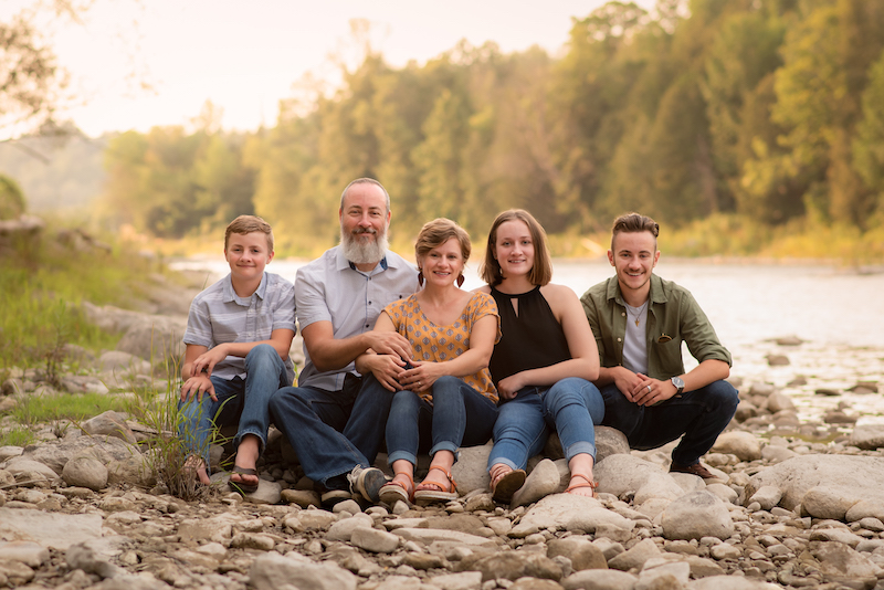 Pete and Faith Olver and family