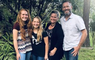 Joseph and Larissa Colyn with their daughters