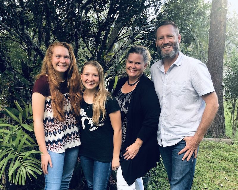 Joseph and Larissa Colyn with their daughters