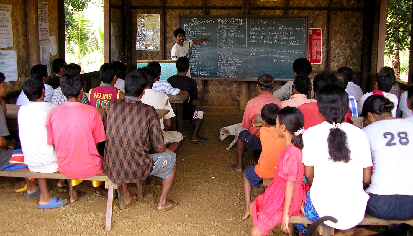 Indigenous teacher and classroom