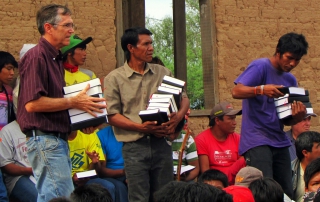 distributing bibles