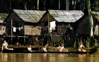 historic photo of canoe