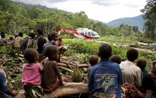 Helicopter in Jungle