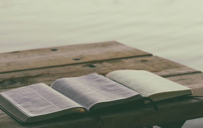 Bible on dock