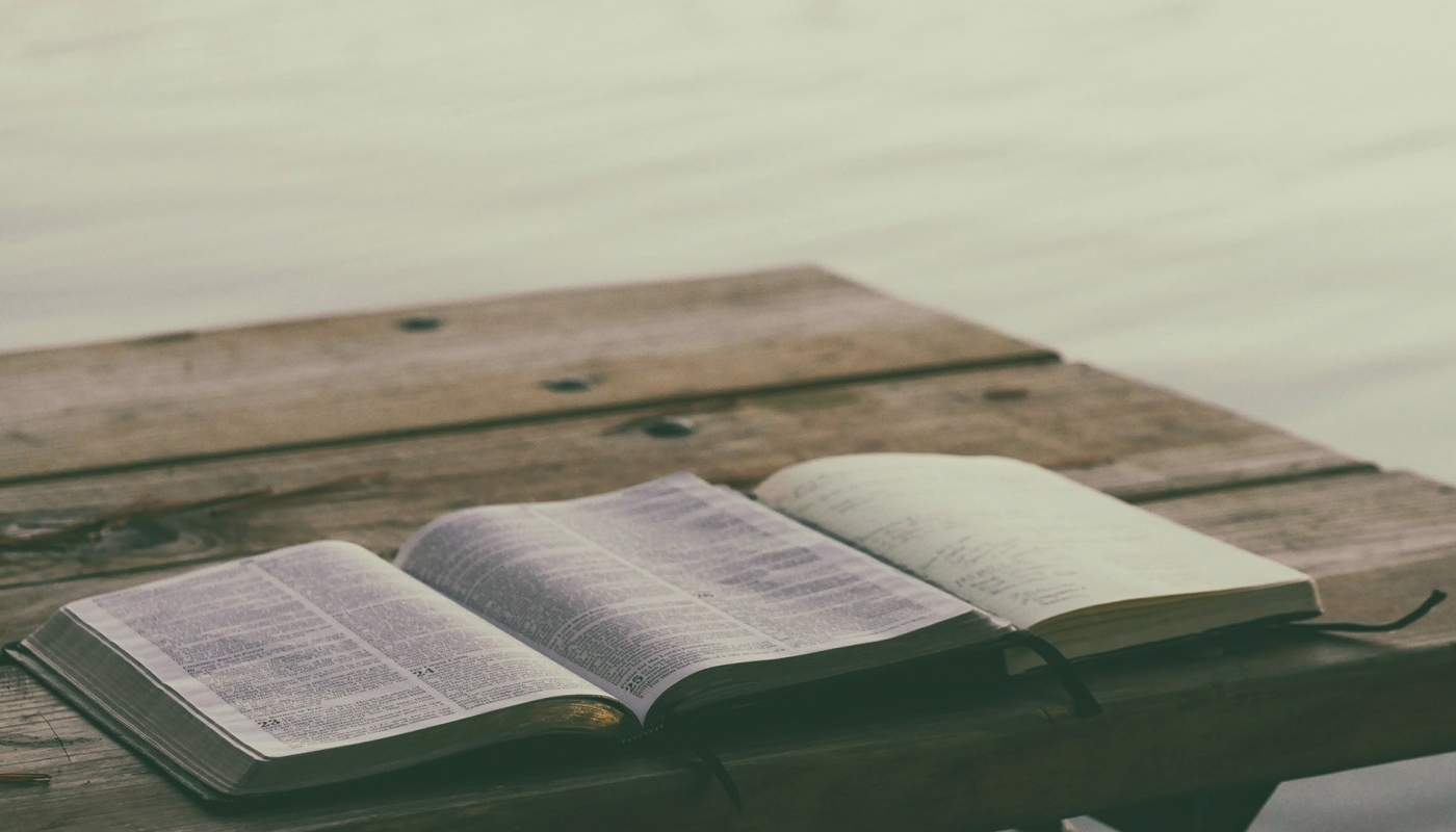 Bible on dock