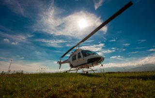 helicopter on a sunny day