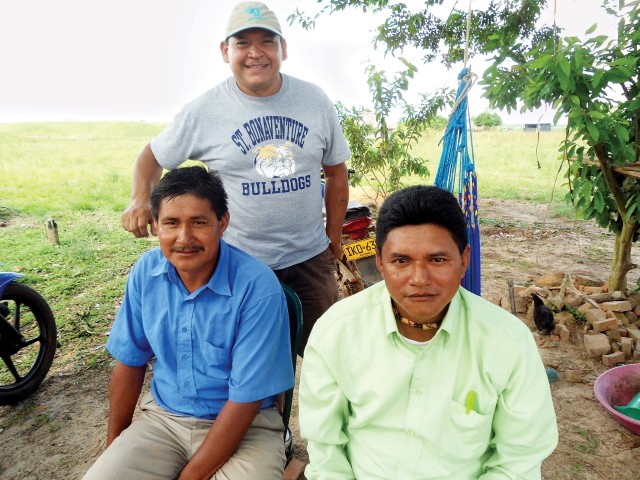 Jhon Jorge on a missionary trip with Cains' partner, Albert Gonzalez