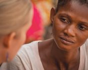 missionary woman and her friend speaking