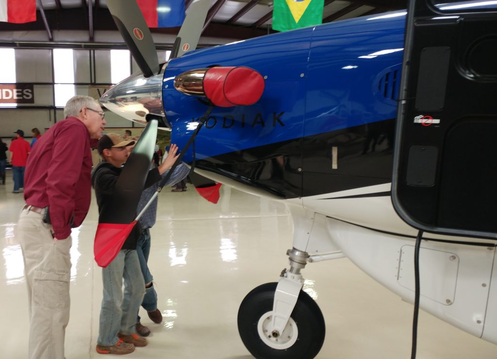 The Kodiak fascinated viewers, with its state-of-the-art equipment designed just for mission aviation, explained here by Tim Hughes.