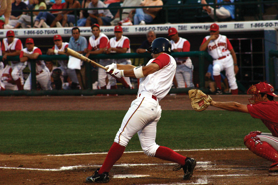 Jeremy Hambrice playing baseball