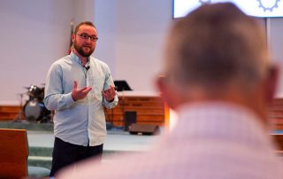 Ben Hazen teaching at Community Baptist Church