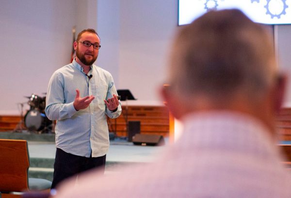 Ben Hazen teaching at Community Baptist Church