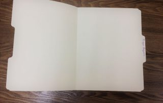 a picture of an empty file folder