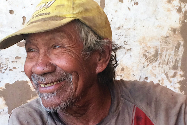 Paraguayan man wearing a hat