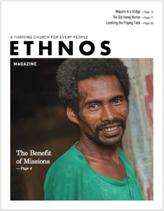 Sept 2019 Ethnos Magazine cover - smiling tribal man