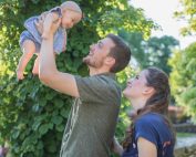 Tyler and Allegra with their baby