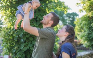 Tyler and Allegra with their baby