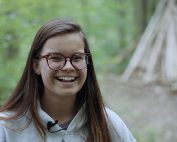 girl smiling, talking about Off the Grid