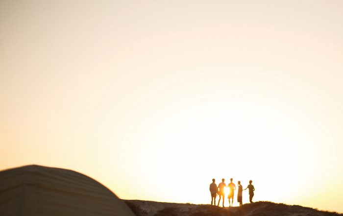 young people against the sky