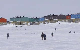 colorful houses of a northern community