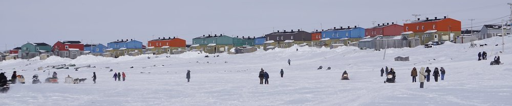 colorful houses of a northern community