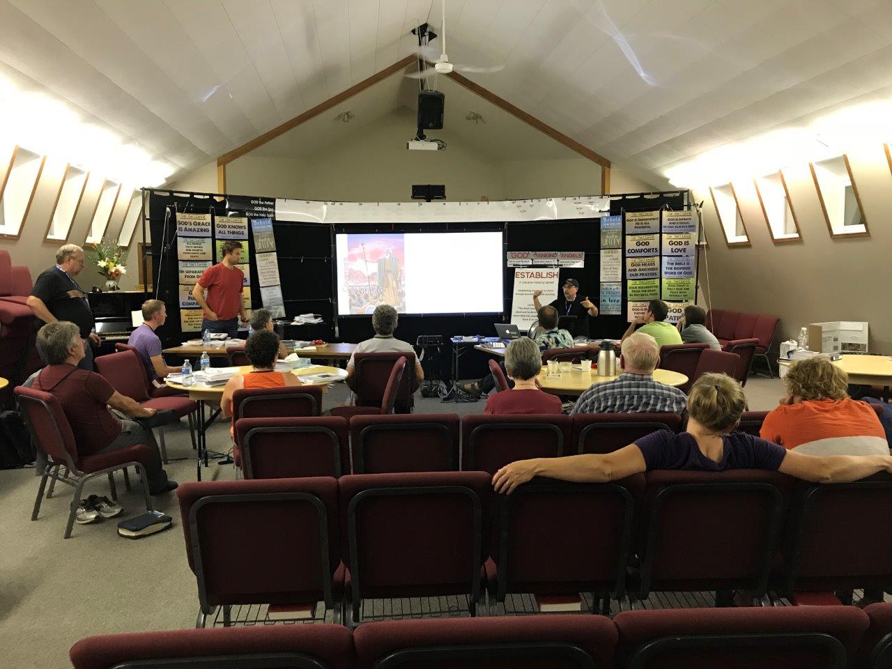 Craig Bauman, Ethnos Canada missionary, teaching at a church