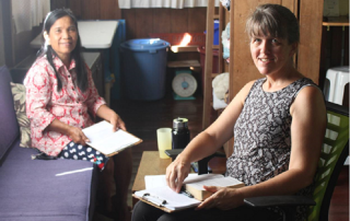 women translating the Bible together