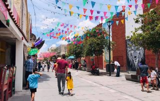 Kurvits family walking in Mexico