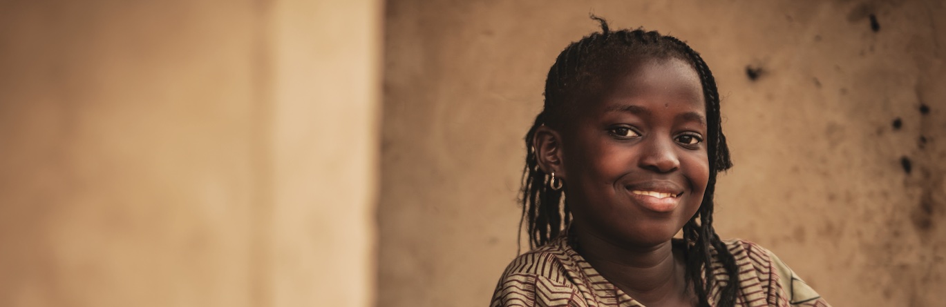 smiling African girl