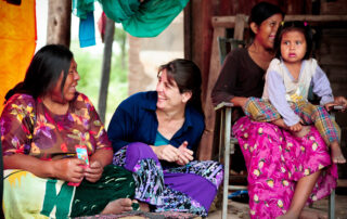 women sharing a joke