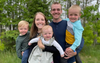 Brandt and Lanie with their children