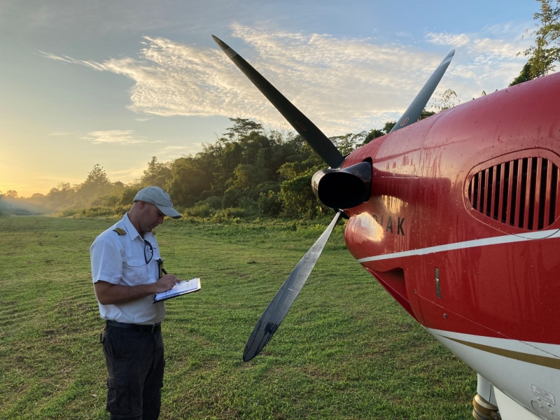 pilot and airplane